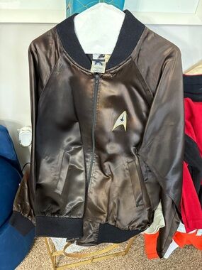 Star Trek Delta Emblem Satin Bomber Jacket - 25th Anniversary edition